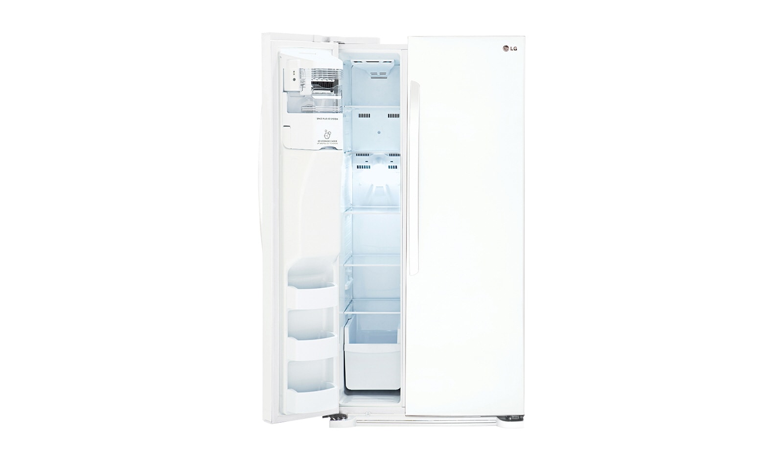 LG 33 PO, 22 PI 3 RÉFRIGÉRATEUR CÔTE-À-CÔTE AVEC DISTRIBUTEUR DE GLAÇONS ET D'EAU, LSXS22423W